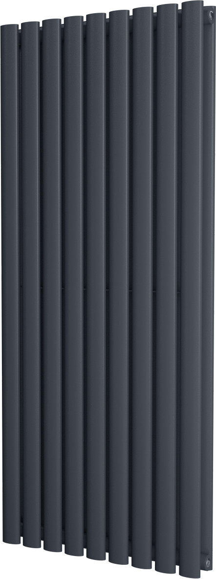 UK Radiators 1200x522mm Wide Double Panel Anthracite Designer Radiator 3938btus