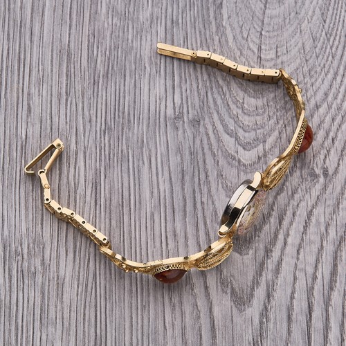 Vintage women's amber cocktail watches. USSR Watch Ladies CHAIKA. - Picture 6 of 8