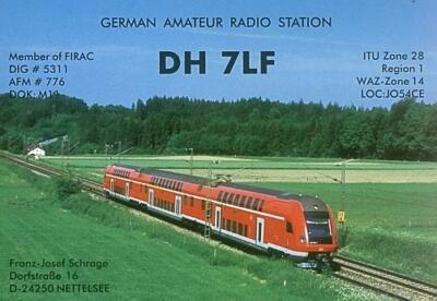 QSL-Karte · German Amateur Radio Station (DH  7LF)