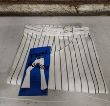 Vintage 70s Neva-Press Flared Bottoms White/Striped Children Kids Pants SIZE 8