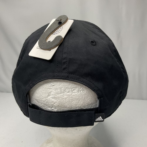 Adidas Hat Baseball Cap Aeroready One Size Adjustable Women Black White Logo NWT - Picture 4 of 7