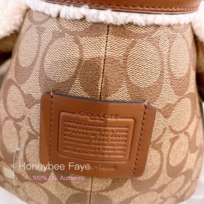 NWT Coach Big Bear In Signature Canvas F75528 | eBay