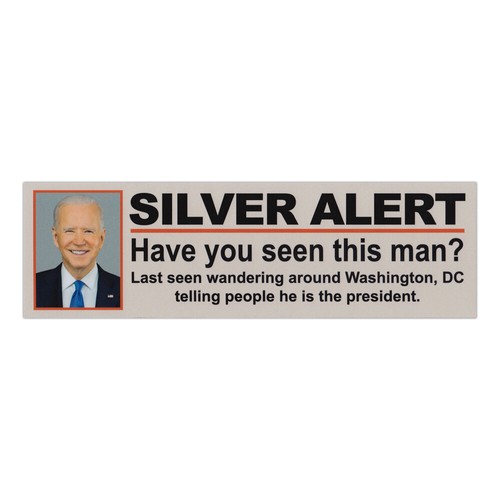 Funny Joe Biden Silver Alert (Anti Joe Biden), Vote Donald