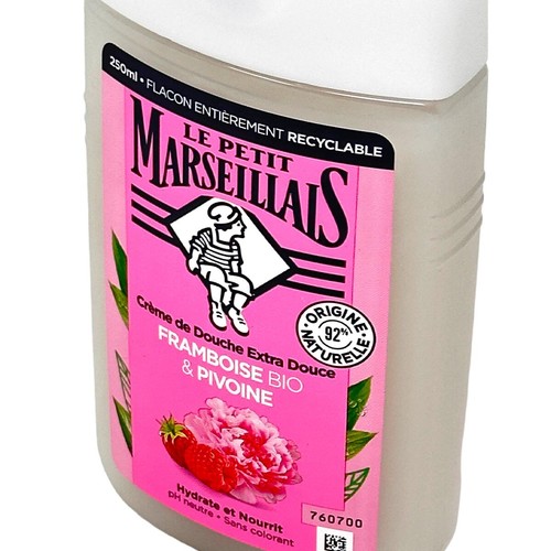 Le Petit Marseillais Duschgel mit Himbeere und Pfingstrose 250 ml aus Frankreich - Bild 4 von 5