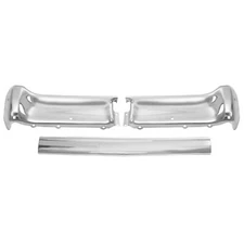 1962 Rear Bumper Triple Chrome Plated 3 Pieces Dynacorn