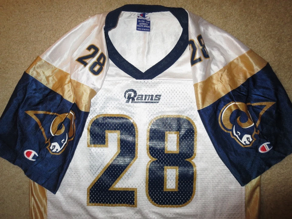 Футболка чемпиона НФЛ Маршалла Фолка No28 St. Louis Rams молодежная размер XL 18-20 детская - Изображение 2 из 3