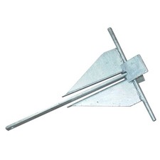 Sand Anchor 4.5kg 10lb Boat Fishing Boating Stows Flat Galvanised