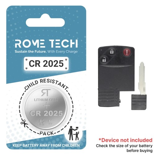 Key Fob Battery Replacement for Mazda CX-9 2021 2020 2019 - 2007 1 or 2 Pack - Foto 31 di 31