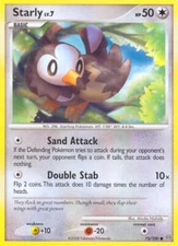 Pokemon Starly (75/106) Stormfront LP