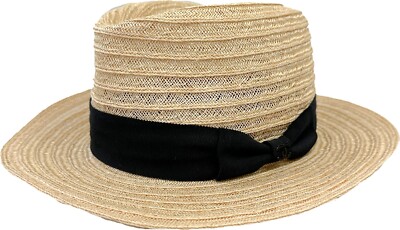 Chanel Natural Straw Wide-Brim Sun Hat with Beige Ribbon NWT CHANEL COCO BEACH CC NATURAL WOVEN BEIGE PAPER RAFFIA  main image 3