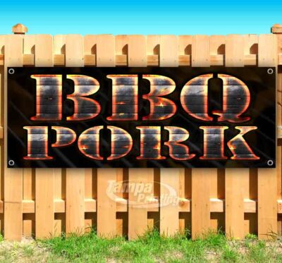 BBQ PORK Advertising Vinyl Banner Flag Sign Many Sizes FOOD