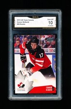 2015 UPPER DECK HOCKEY 98 CONNOR McDAVID ROOKIE CARD GMA 10 GEM MINT TEAM CANADA