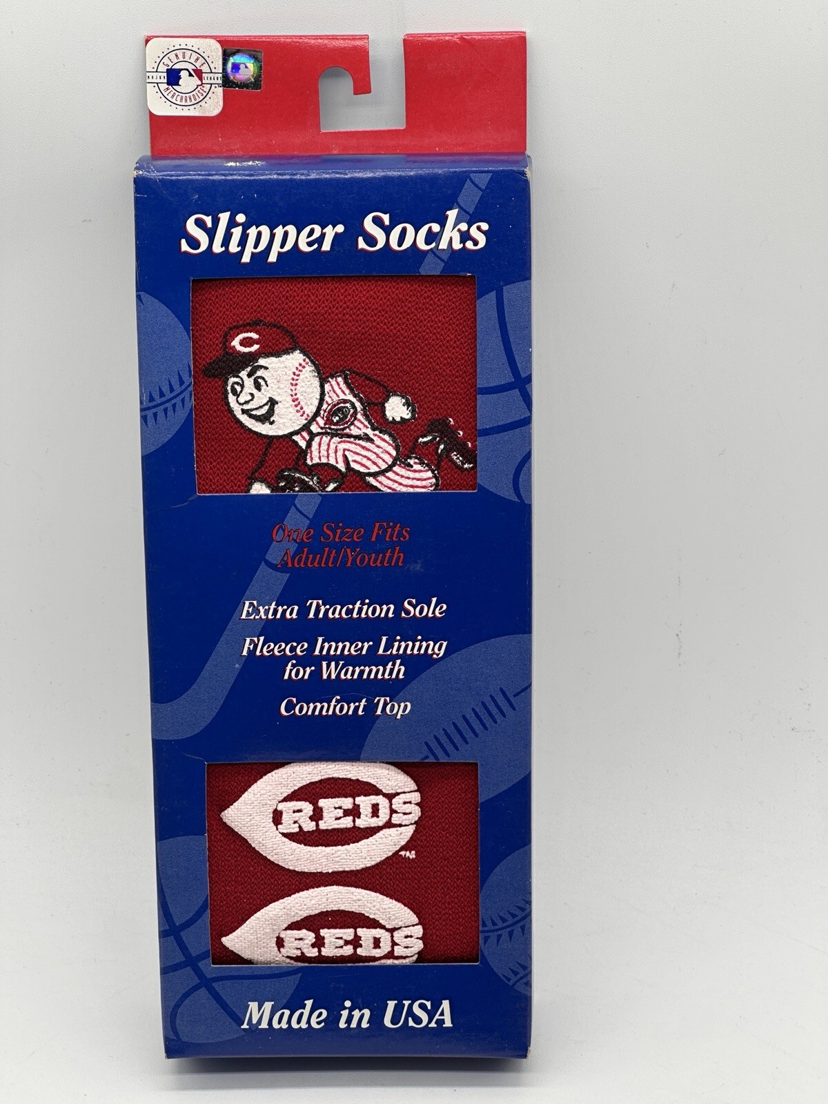 SAOLA NUOVO UN PAIO CALZE PANTOFOLE CINCINNATI ROSSI ADULTI GIOVANI SUOLA EXTRA TRAZIONE