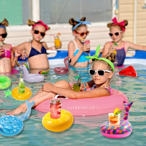 12 Packs Inflatable Drink Holder, Inflatable Cup Pool Drink Holder, Pool Party - Picture 5 of 12