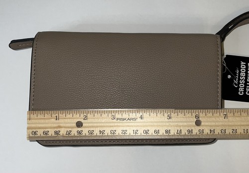 Crossbody Purse Cell Phone Brown Wristlet Wallet Carrying Case New - Picture 9 of 10