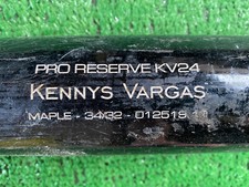 MINNESOTA TWINS KENNYS VARGAS GAME USED BASEBALL BAT