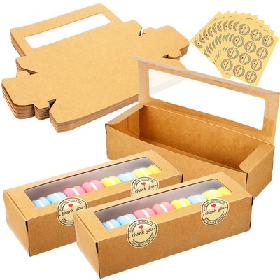  50 Pcs Cupcake Boxes Cookie Containers Macaron Packaging Small Baby