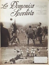 Rivista Sport - La Domenica Sportiva N. 46 - Alessandria - Ambrosiana 2-2 1935