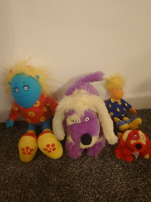 4x The Tweenies Bella Izzles Kritzeleien Jake Plüsch Kuscheltiere Konvolut BB6B
