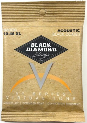 Black Diamond Guitar Strings Acoustic Extra Light Phosphor Bronze N600XL 10-46