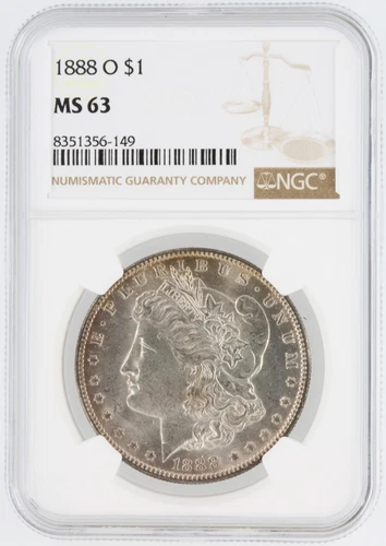 1888-O Morgan Dollar NGC MS63 New Orleans Minted Silver Dollar No Reserve