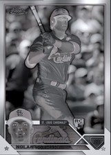 [DIGITAL] Topps Bunt - Nolan Gorman - Topps Chrome 23 S1 - Black White Base