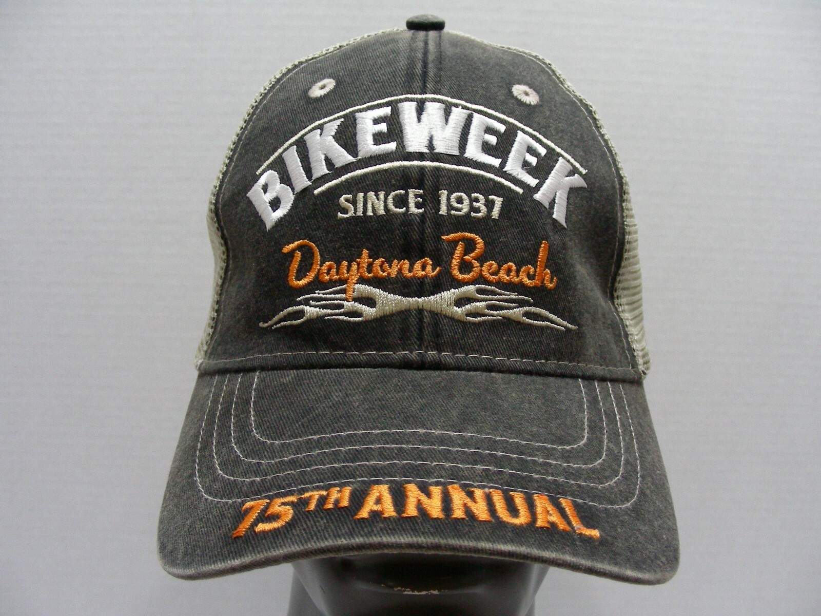 BIKEWEEK DAYTONA BEACH - 75th Annual - One Size Adjustable Baseball Cap Hat!