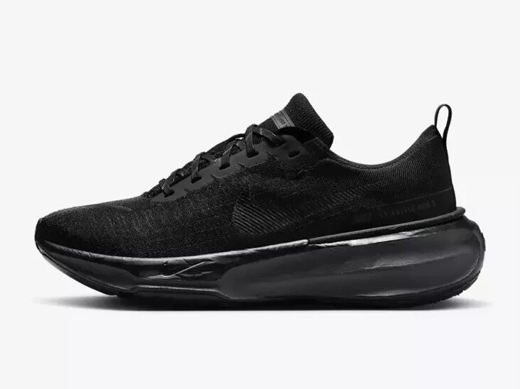 Nike ZoomX Invincible Run FK 3 Triple Black Sneakers DR2615-005 Mens Size
