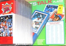 1989 Topps Baseball Talk Player in Box +Complete #1-164 SET HANK AARON 1954 MINT