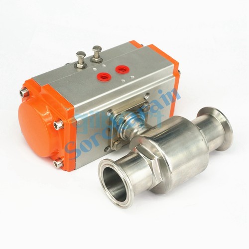 0.5" 1.5" 2" Tri Clamp 304/316 Stainless Sanitary Pneumatic Ferrule Ball Valve - Picture 7 of 12
