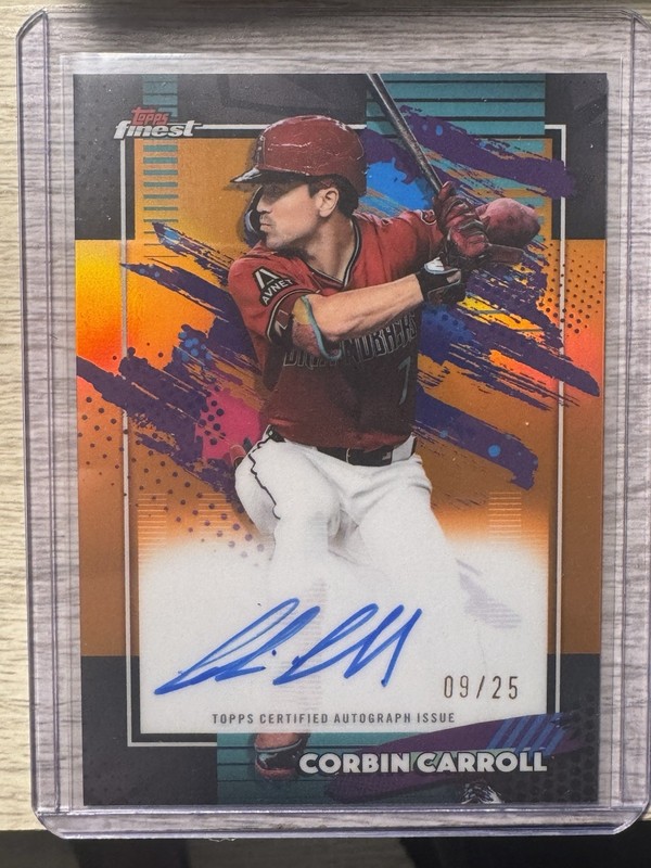 CORBIN CARROLL 2026 TOPPS FINEST ORANGE  AUTO /25 #FA-CCA Q7436