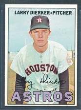 1967 Topps #498 LARRY DIERKER Houston Astros ~ NM