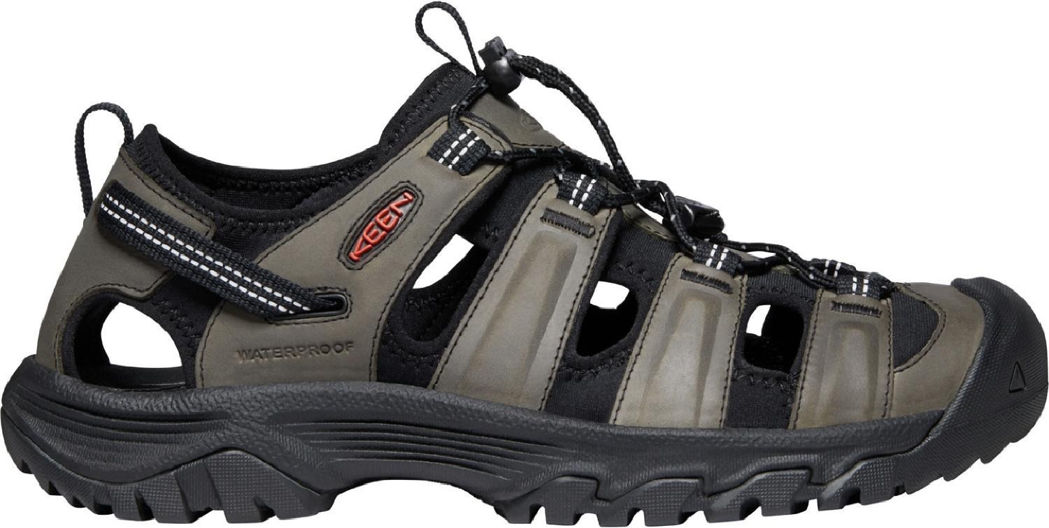 Keen Sandalo Uomo Targhee III Grigio Nero Punta Chiusa Escursionismo Impermeabile Taglia 8 5
