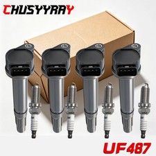 4X Ignition Coil+Spark Plug Pack for 2013-2014 Toyota RAV4 ELECTRIC