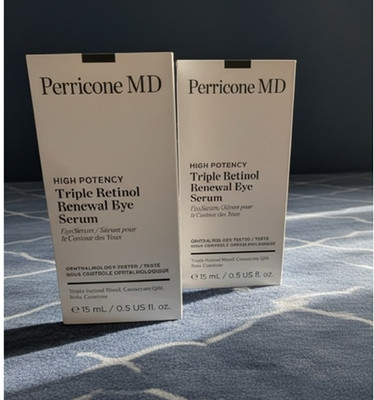 (2) Perricone MD High Potency Triple Retinol Renewal Eye Serum 0.5 oz BNIB