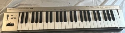 Roland PC-300 MIDI Keyboard Controller Silver Tested Working No Power Supply
