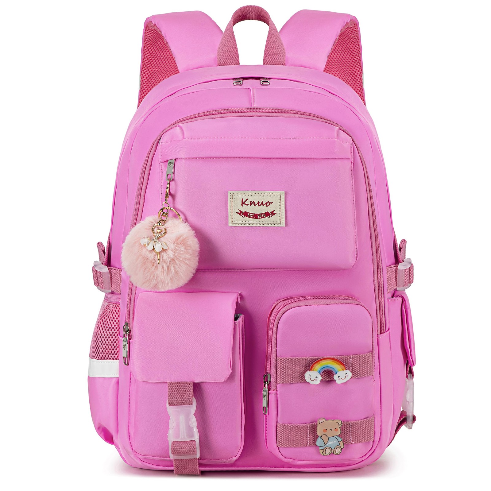 Stylish 15.6 Inch Anti-Theft Laptop Backpack for Girls College Bookbag