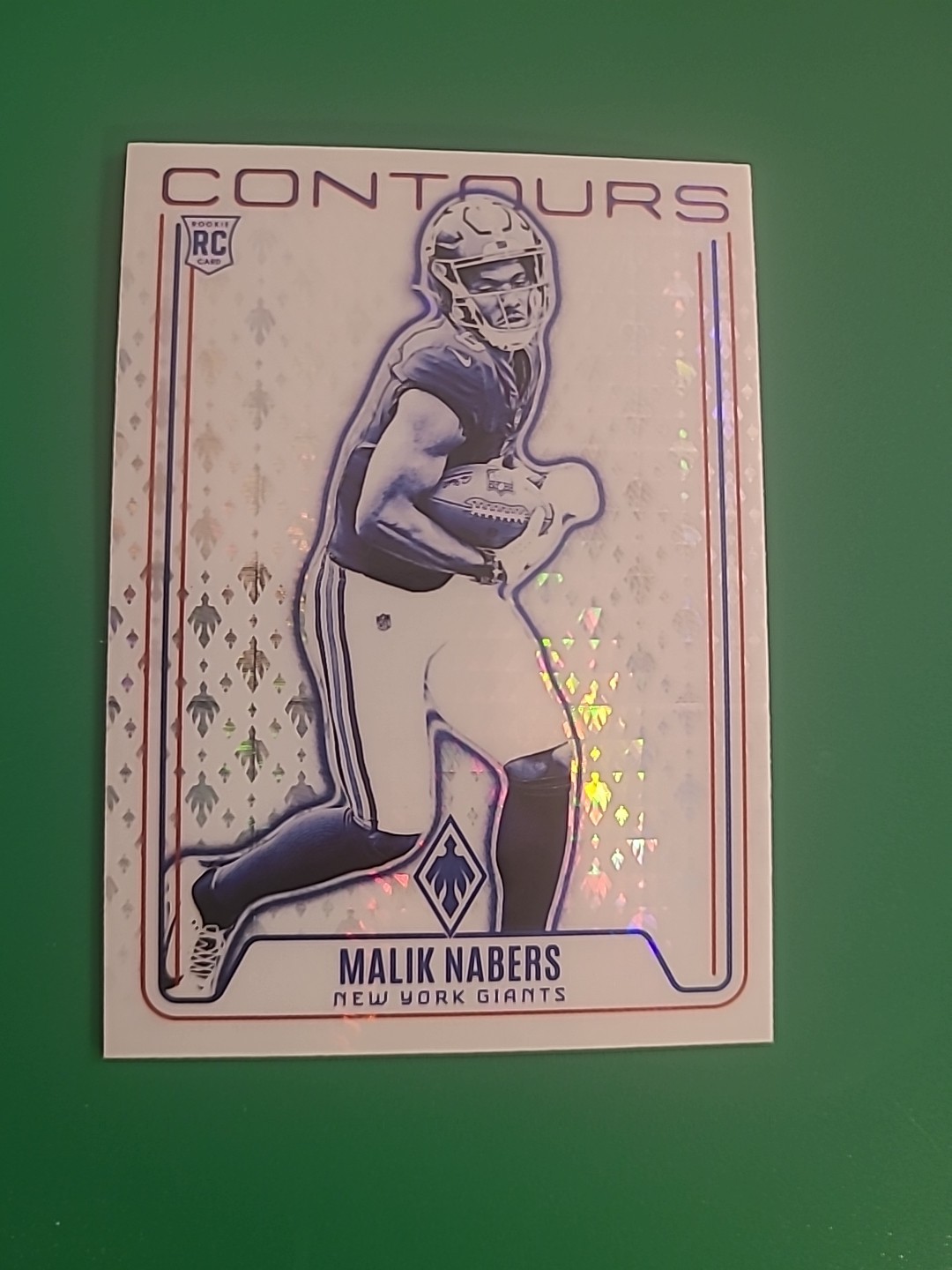 2024 Malik Nabers  Panini Phoenix - Contours Hyper #CON-MNS (RC)