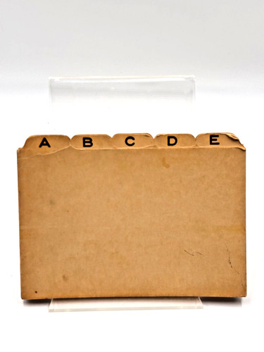Vintage Tabbed Alphabetical Index Card Dividers - Set of 25