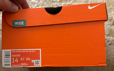 Nike Vapor Edge Pro 360 Wide White Black Cv6348-100 Football Size 14 Brand New