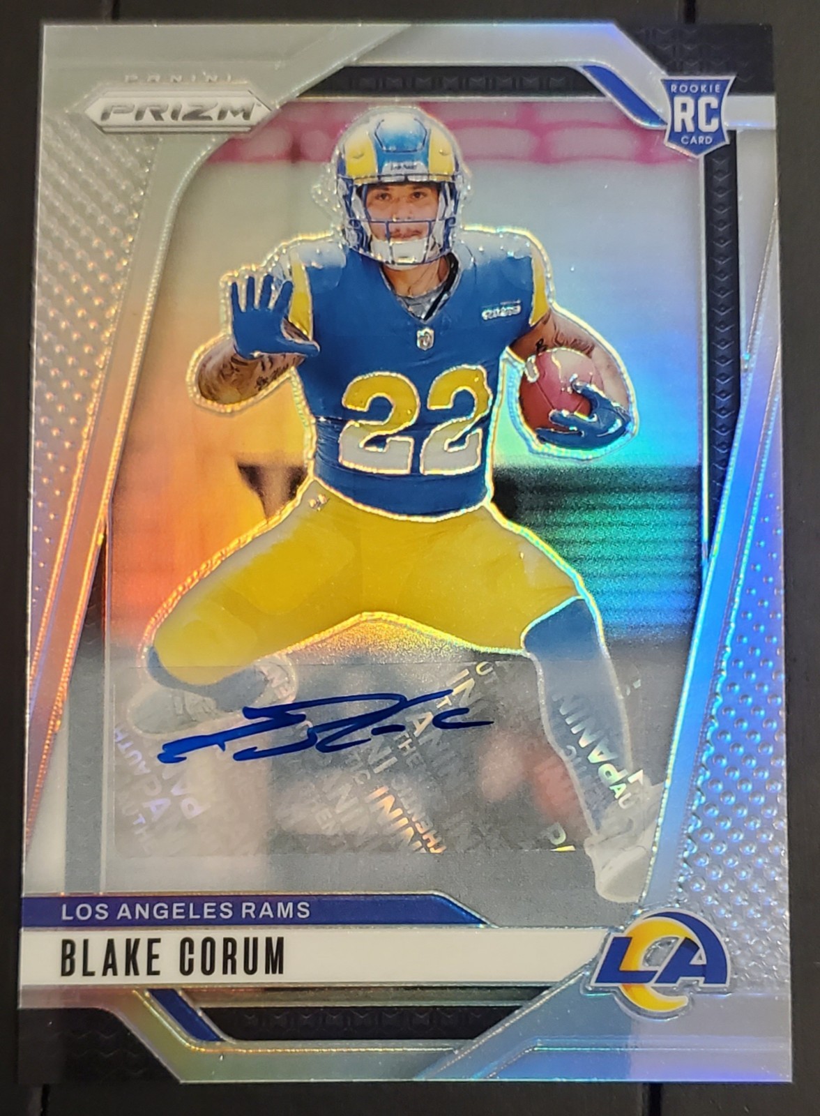 2024 Panini Prizm - Rookies Blake Corum #308 Silver Prizm Autographs (AU, RC)