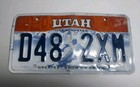 Utah License Plate Life Elevated Greatest Snow On Earth Used D48 2XM — photo 1