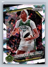 2025 Panini Prizm WNBA Dominique Malonga Rookie Silver Cracked Ice 116