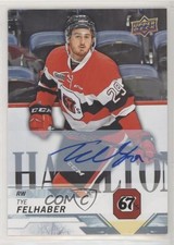 2018-19 Upper Deck CHL Auto Tye Felhaber #15 Auto 7d2