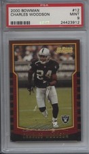 2000 Bowman #12 Charles Woodson PSA 9 Mint  Raiders Packers Michigan 