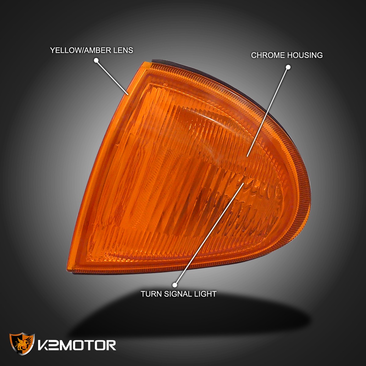 Fits 1993-1997 Honda Del Sol Amber Corner Lights Turn Signal Lamps