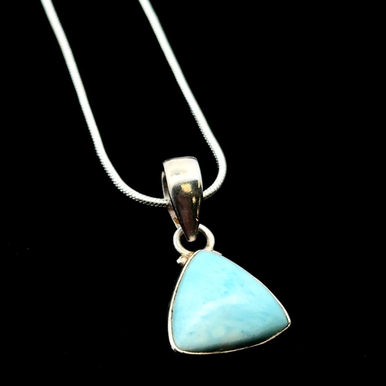 18” .925 Sterling Silver Triangular Large Necklac… - image 2