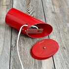 Vintage Mid Century Modern MCM Metal Spot Lamp OOAK One Of A Kind Red Orange — photo 8