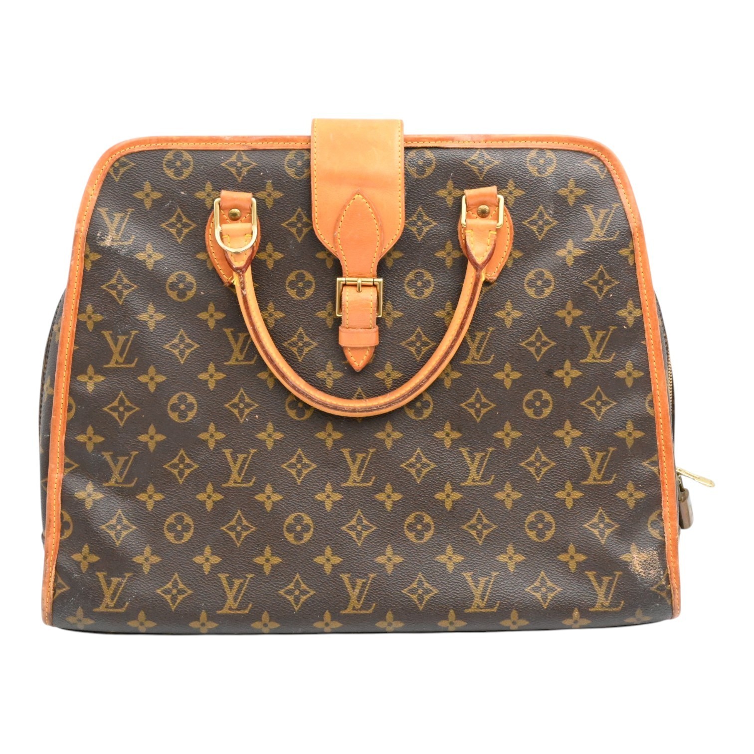 Vintage Designer Louis Vuitton Rivoli Monogram Soft Briefcase Top Handle Bag