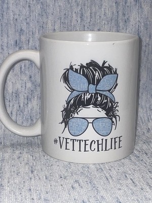 # VET TECH LIFE Veterinary Tech Cat Dog Vet's Office NEW Coffee MUG CUP blt7j2